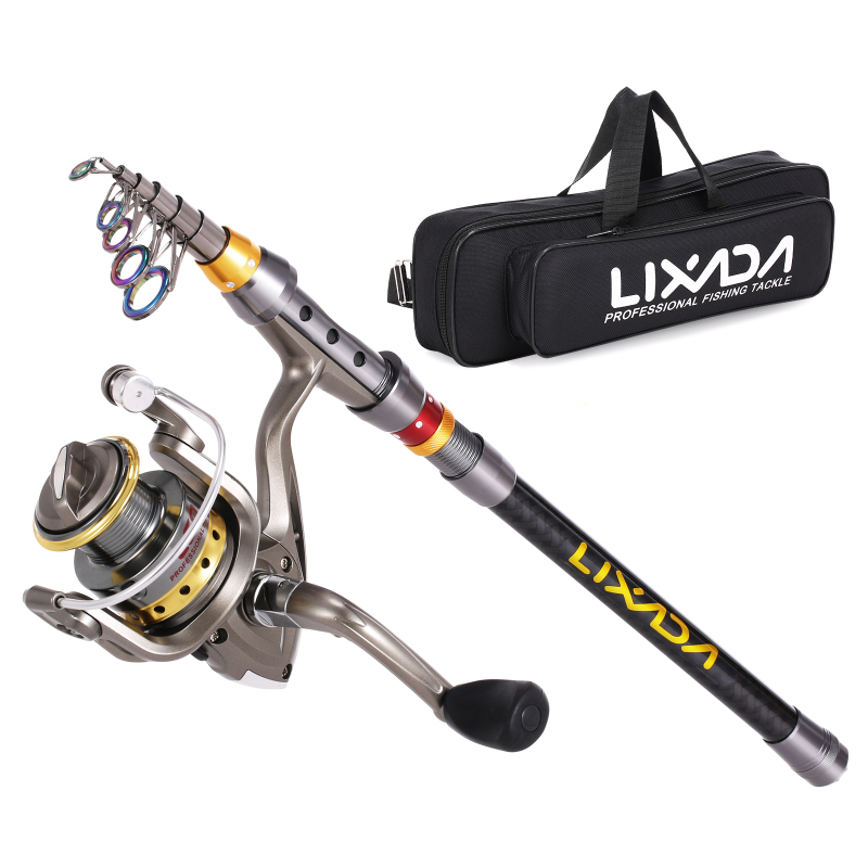 Wok Carbon Steel - Lixada Telescopic Fishing Rod and Reel