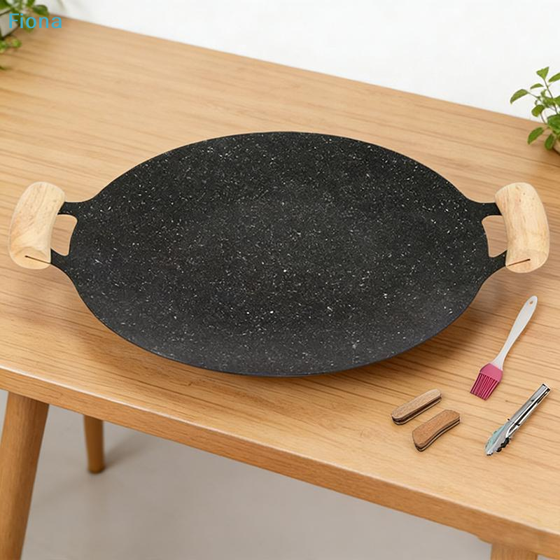 Dosa Pan Iron - ✔Non-Stick BBQ Grill Pan with Wooden