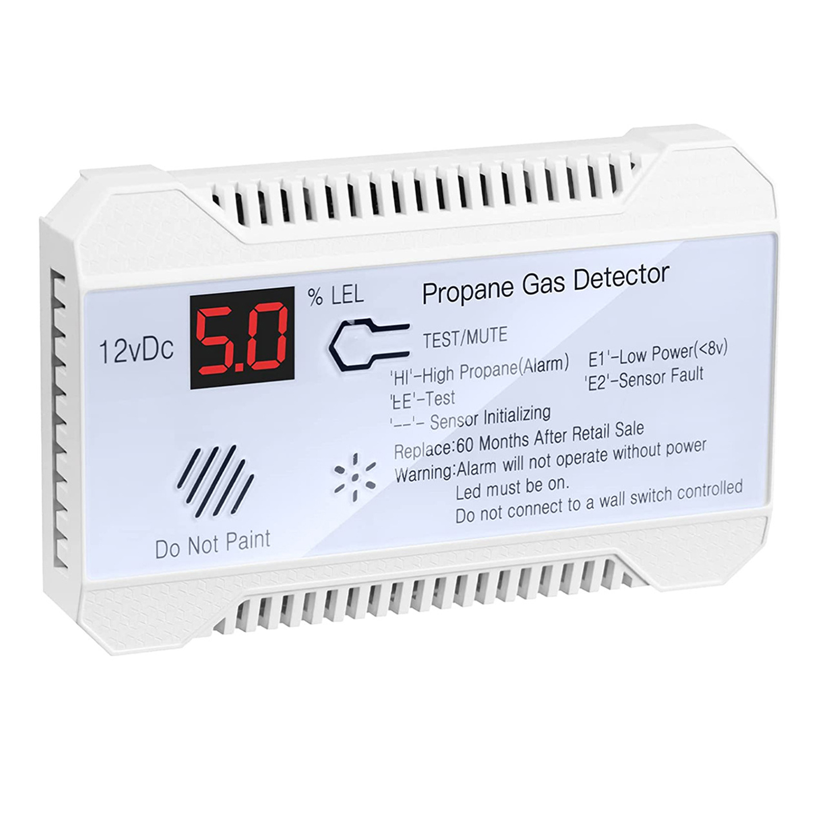 Home Cooking Gas - RV Propane Gas Detector 85dB Loud