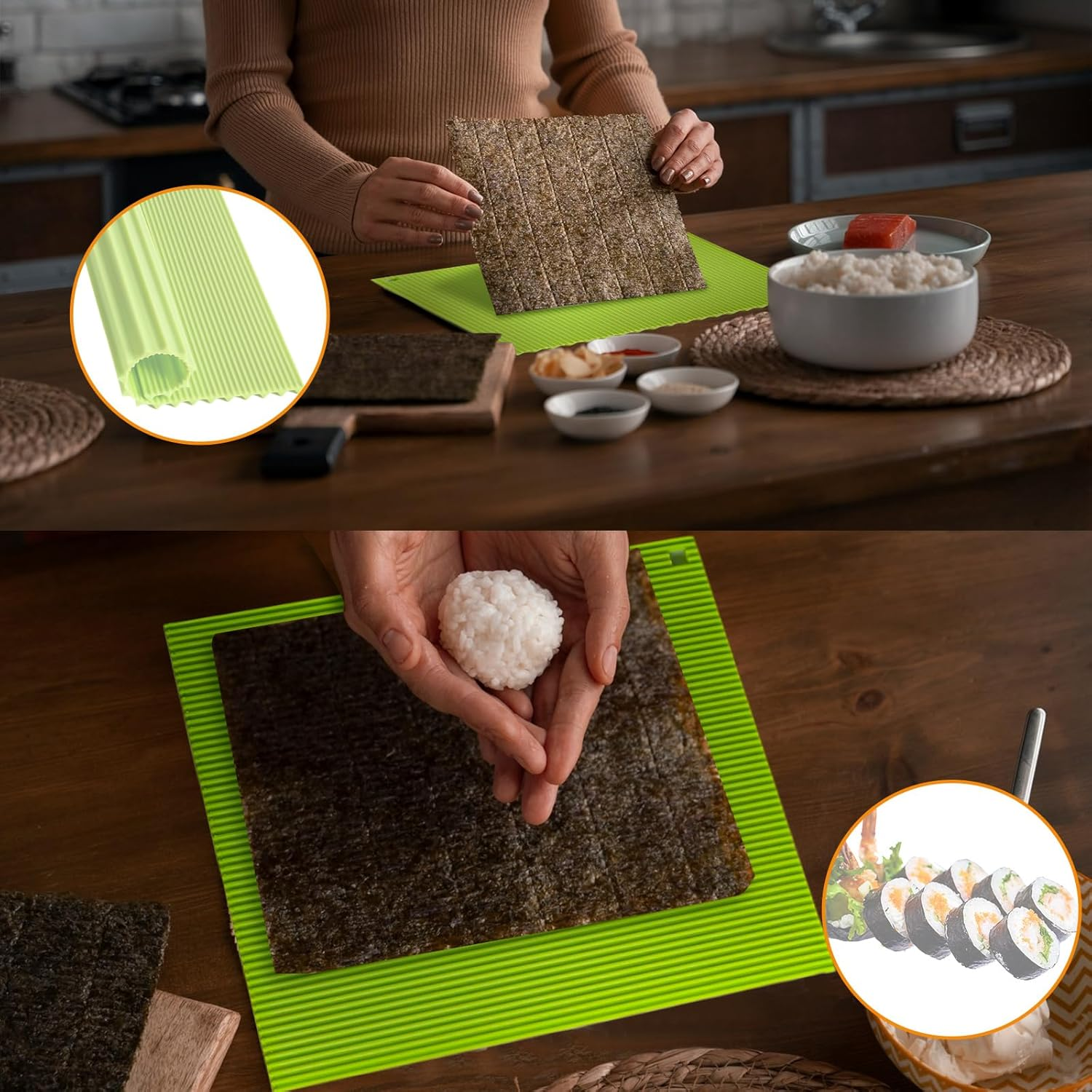 High-quality silicone mat for  - Sushi Mat Bamboo avis et prix