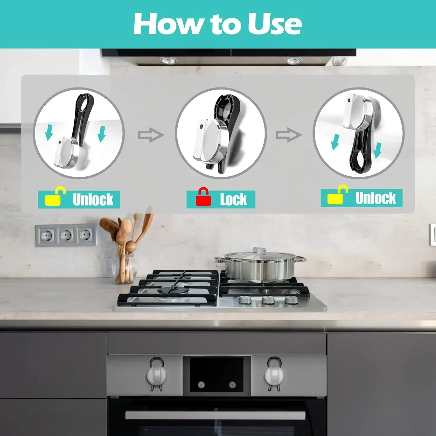 Stove Knob Locks Child Proof S - Home Cooking Gas avis et prix