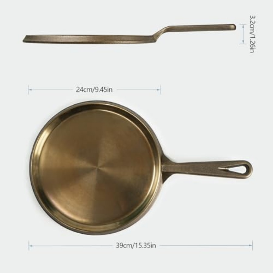 Cast Iron Round Griddle Dia. 9 - Comal Griddle Round avis et prix