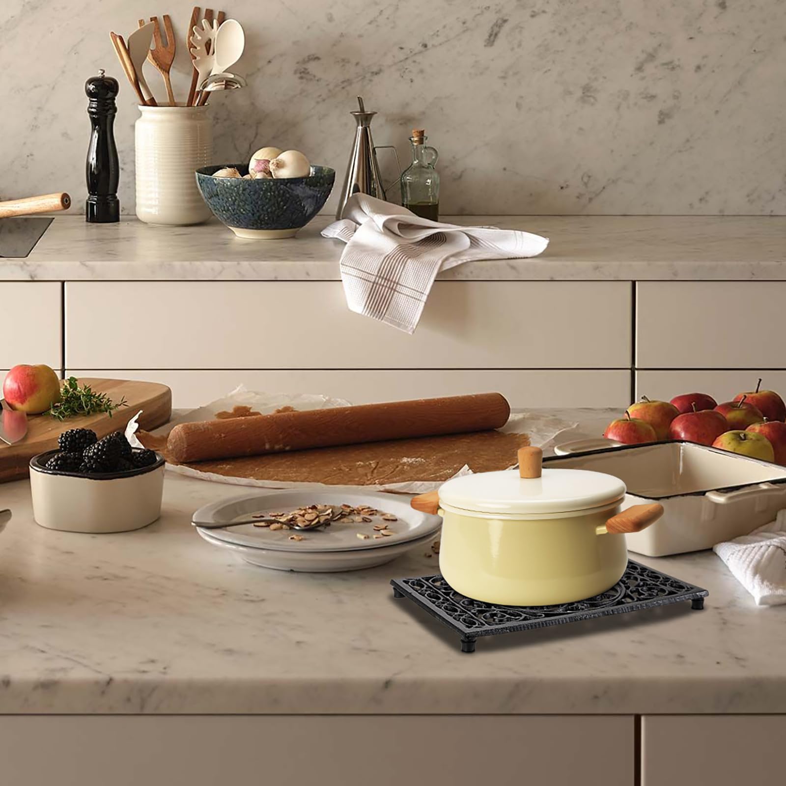 Rectangle Cast Iron Trivet Hea - Dosa Pan Iron avis et prix