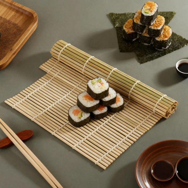 Natural Bamboo Sushi Mat Squar - Sushi Mat Bamboo avis et prix