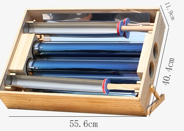 Double Tube Wooden Solar Cooke - Home Cooking Youtube avis et prix