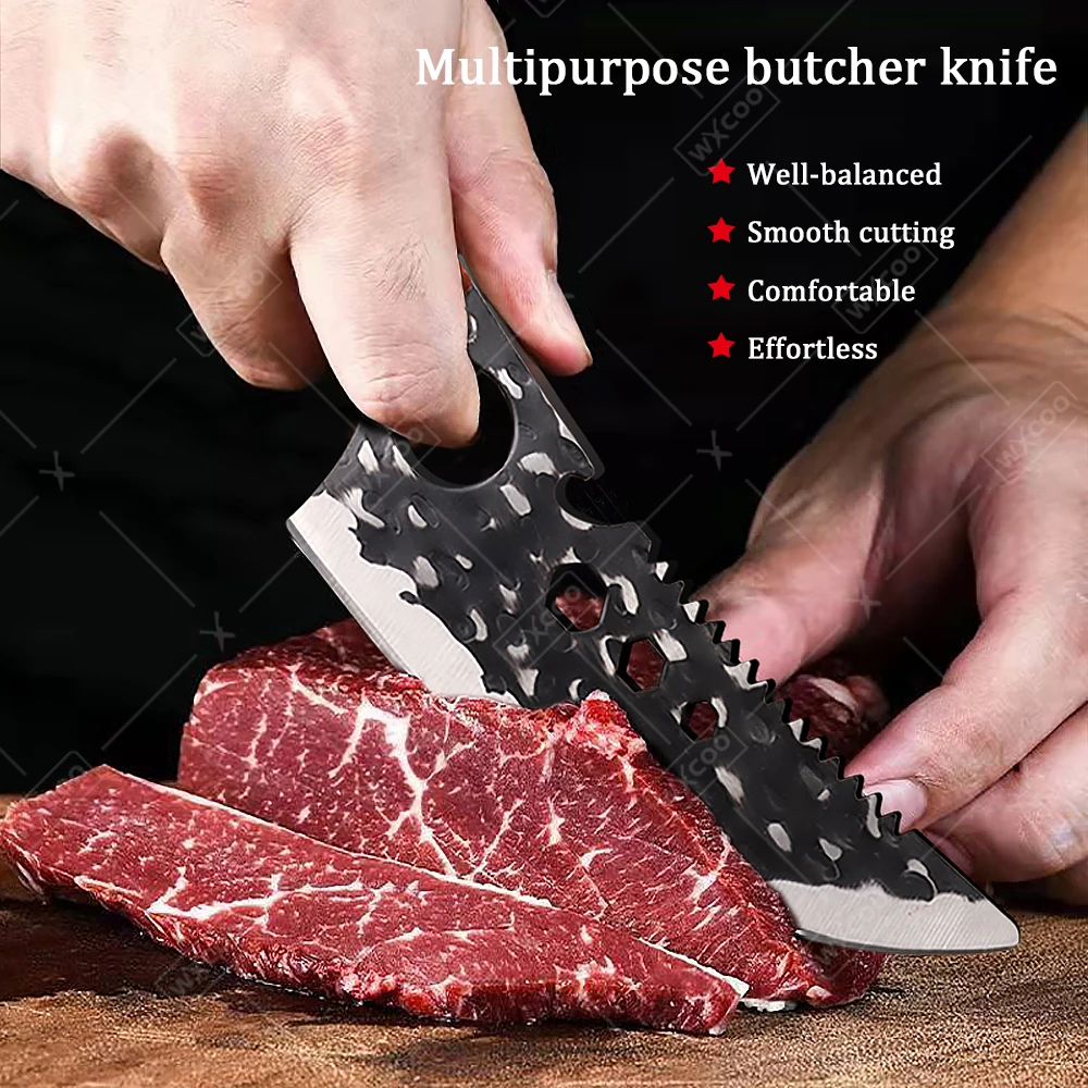 WXCOO Hand forged Butcher Kniv - Wok Carbon Steel avis et prix