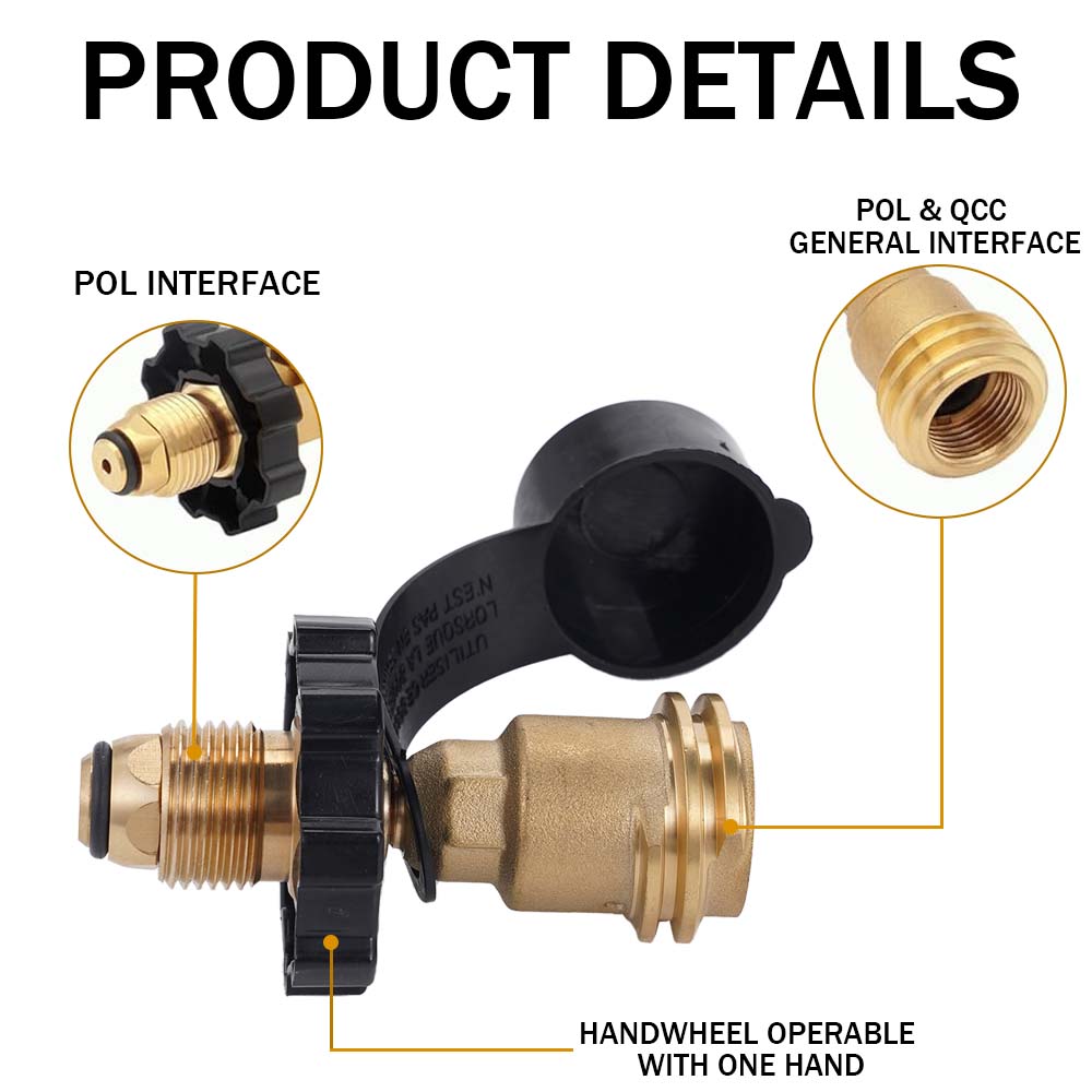Propane POL To QCC1 Type1 Tank - Home Cooking Gas avis et prix