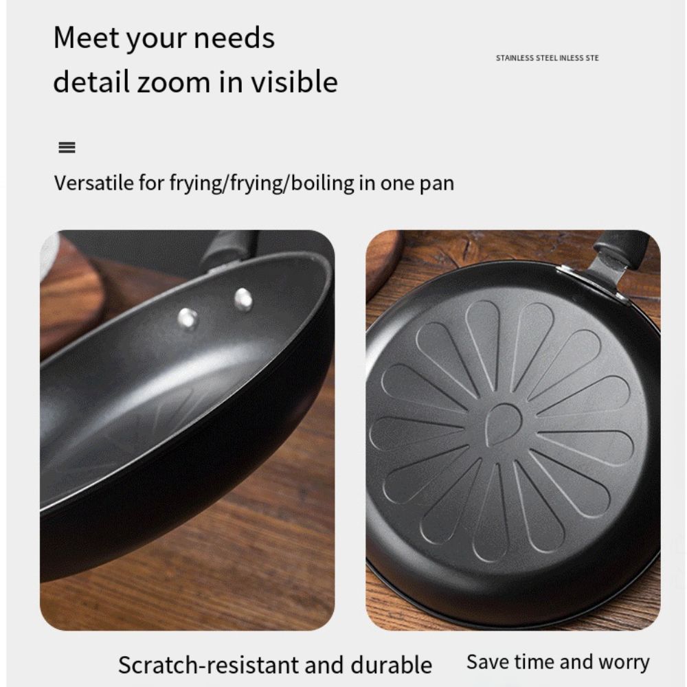 Round Egg Frying Pan 12/18/26/ - Dosa Pan Iron avis et prix