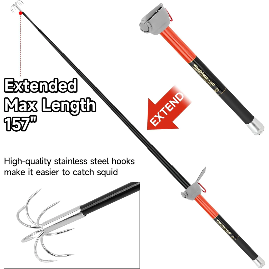 SANLIKE Fishing-Squid Gaff 3M/ - Wok Carbon Steel avis et prix