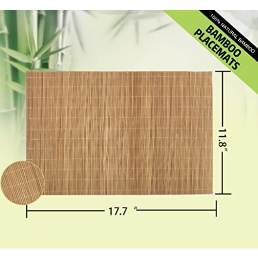 Set of 24 Bamboo Placemats 17. - Sushi Mat Bamboo avis et prix