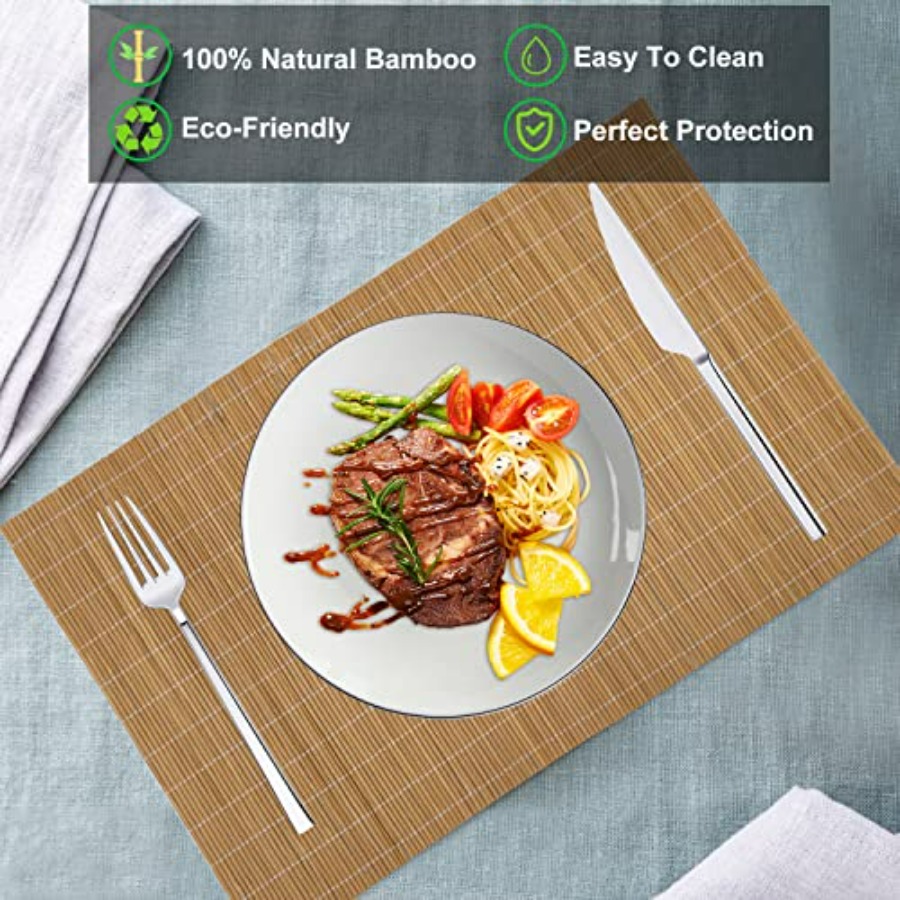 Set of 24 Bamboo Placemats 17. - Sushi Mat Bamboo avis et prix