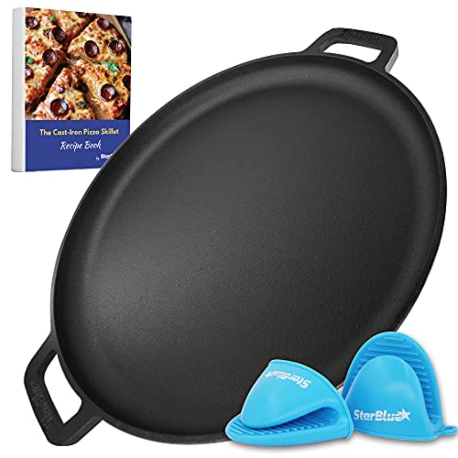 16 Inch Cast Iron Pizza Pan Ro - Comal Griddle Round avis et prix