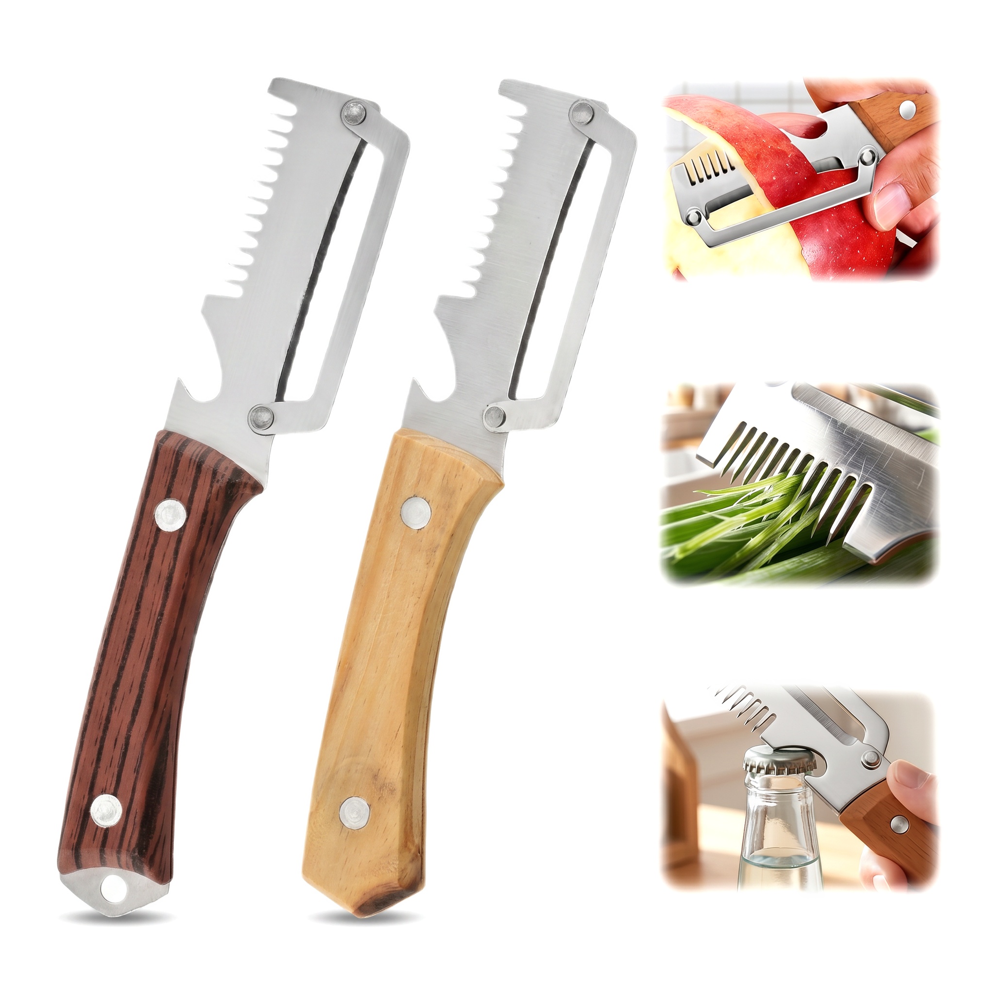 3 in 1 Serrated Peeling Knife  - Dosa Pan Iron avis et prix