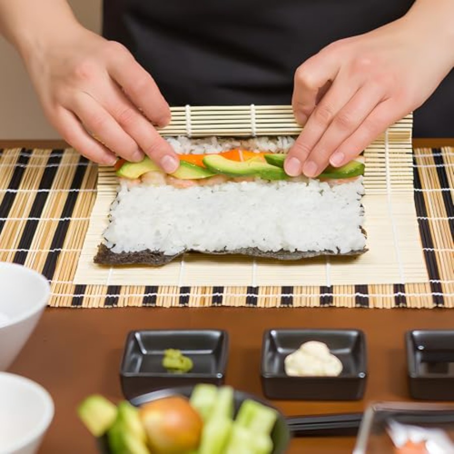 3 Pk Bamboo Sushi Mat - Sushi  - Sushi Mat Bamboo avis et prix