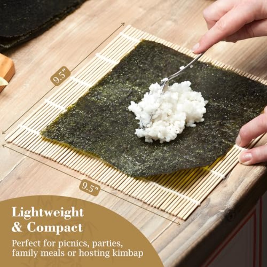 3 Pk Bamboo Sushi Mat - Sushi  - Sushi Mat Bamboo avis et prix